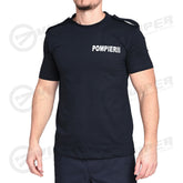 Tricou Bleumarin-AIR- Black Iris Pompierii (100% Bumbac)